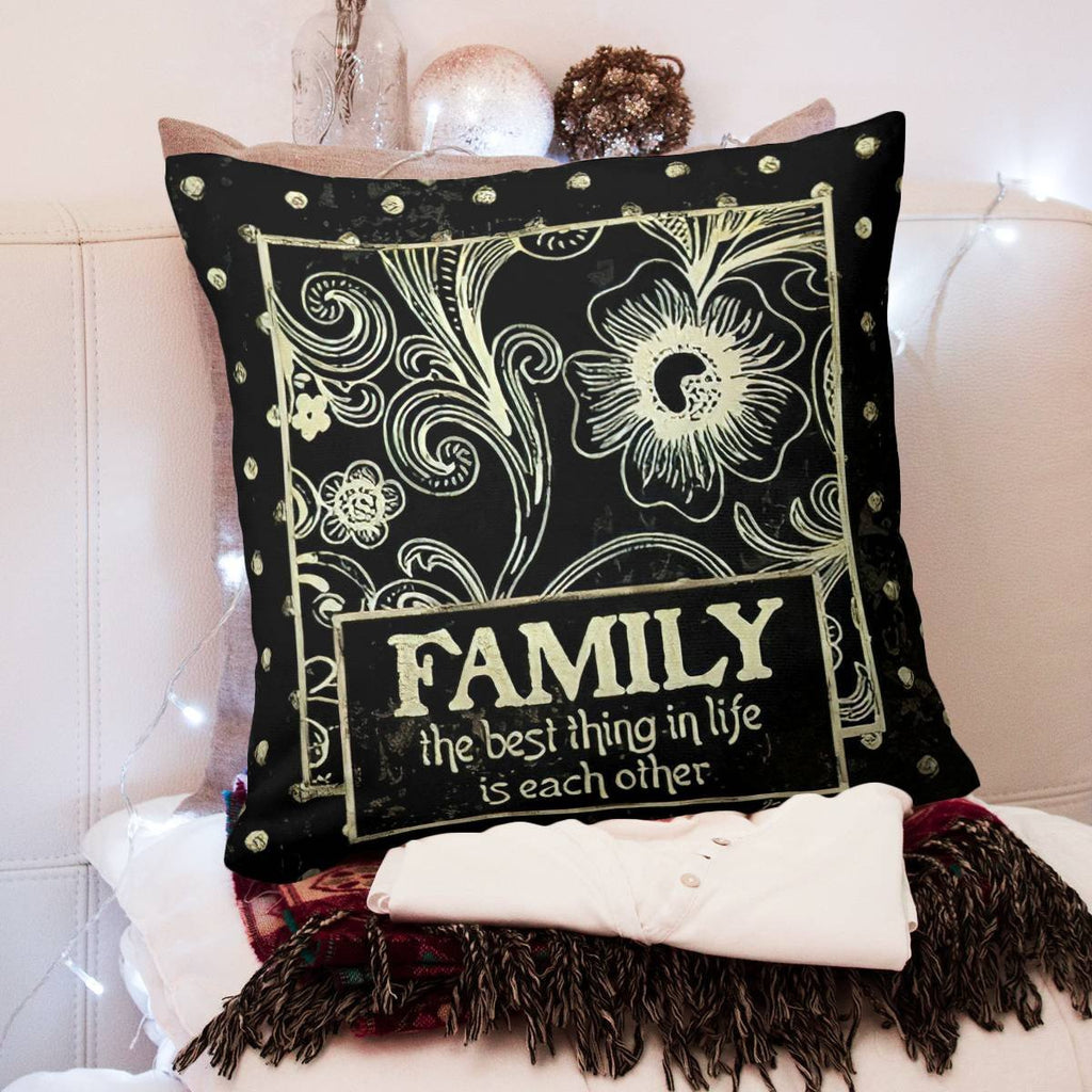 Family Quote Pillow
