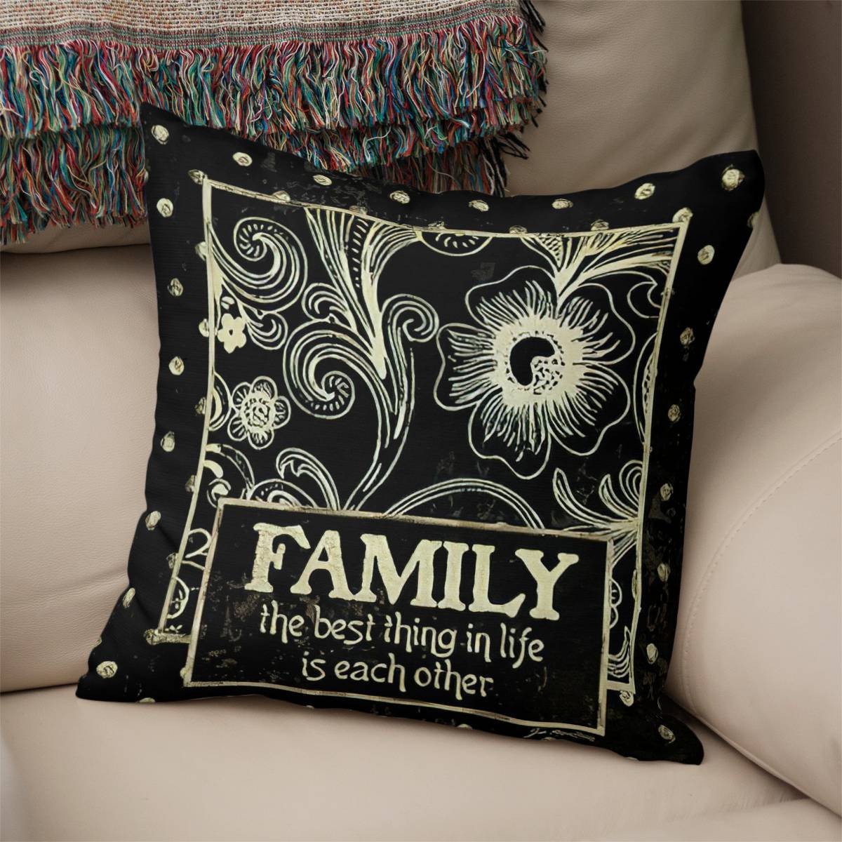 Family Quote Pillow